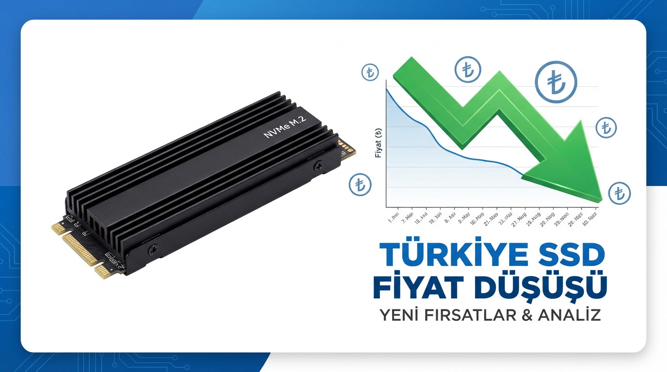 Türkiye'de SSD Fiyatları Nisan Sonunda %15'e Kadar Düştü: 2 TB NVMe 3.500 ₺ Altına İndi